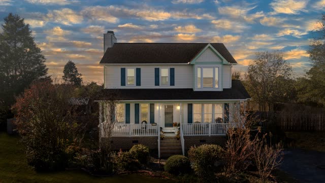 Source photo 1: exterior at dusk